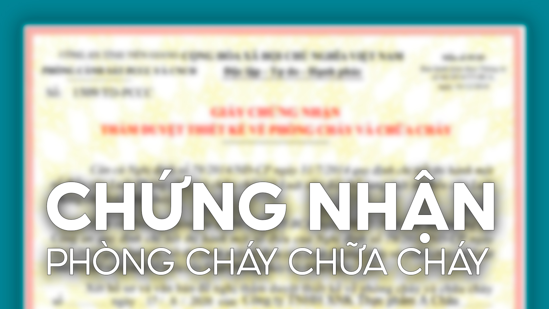 Chứng nhận phòng cháy chữa cháy